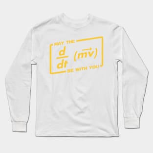 May the force (F=ma) be with you. Physics Maths Long Sleeve T-Shirt